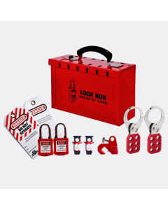 Lockout Tagout Set Group6 Safety Lockbox Lockout Tagout Set Group6 กล่องล็อคนิรภัย