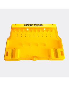 ตู้เเขวนใส่ ล็อคเอาท์แทคเอ้าท์ ตู้เปล่า LOTO LOCK Lockout Tagout สีเหลือง 558x393x65mm.
