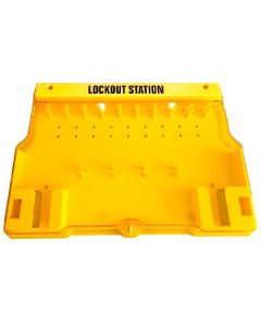 ตู้เเขวนใส่ ล็อคเอาท์แทคเอ้าท์ ตู้เปล่า LOTO LOCK Lockout Tagout สีเหลือง 558x393x65mm.