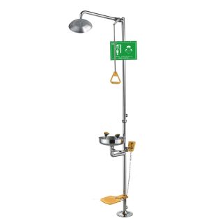ฝักบัวฉุกเฉินและอ่างล้างตาแบบผสม WJH0358A-3 Combined Emergency Shower & Eye Wash