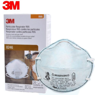 3M 9916หน้ากากป้องกันฝุ่นละออง กลิ่นเจือจางของไอกรด พร้อมวาล์วระบายอากาศ